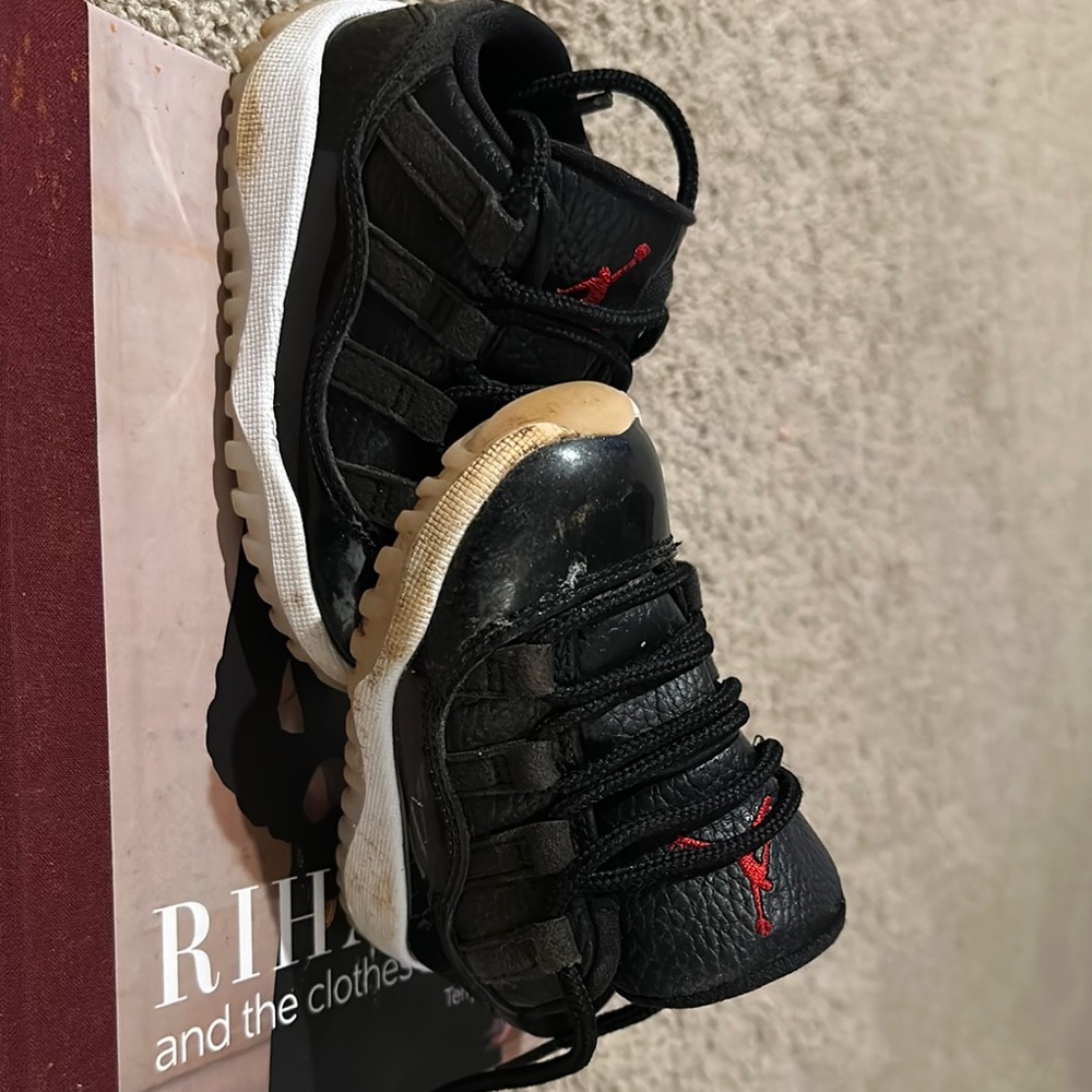 Kids Black and Red Sneakers
